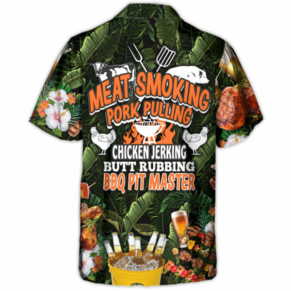 Barbecue Funny BBQ Beer Meat Smoking Pork Pulling Chicken Jerking Butt Rubbing BBQ Pit Master - Hawaiian Shirt - Owl Ohh