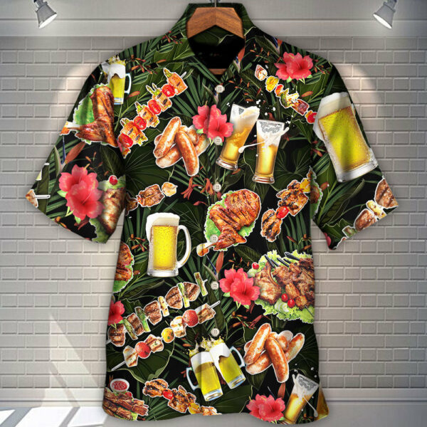 Barbecue Funny BBQ Stand Back Grandpa Is Grilling - Hawaiian Shirt - Owl Ohh - Image 3