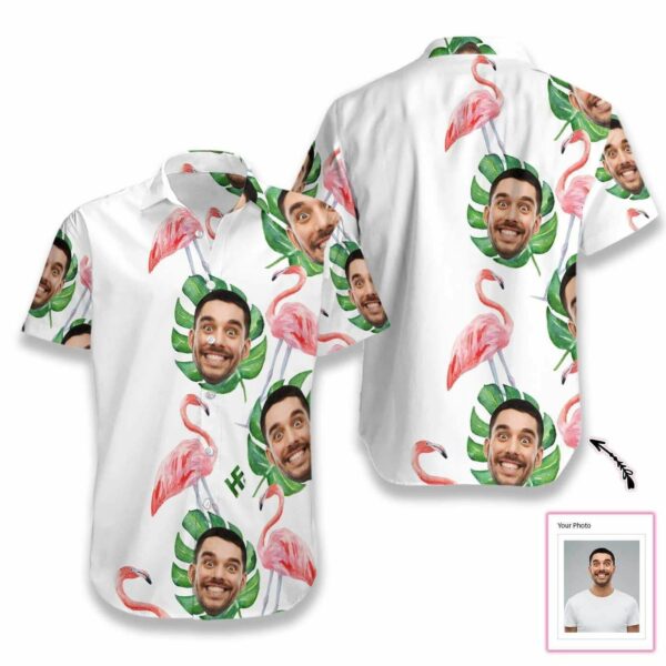 Beach Shirt Coer Your Body With Amazing Personalized Hawaiian Shirts Funny Custom Face Flamingo L - Free Design 9to5vibe