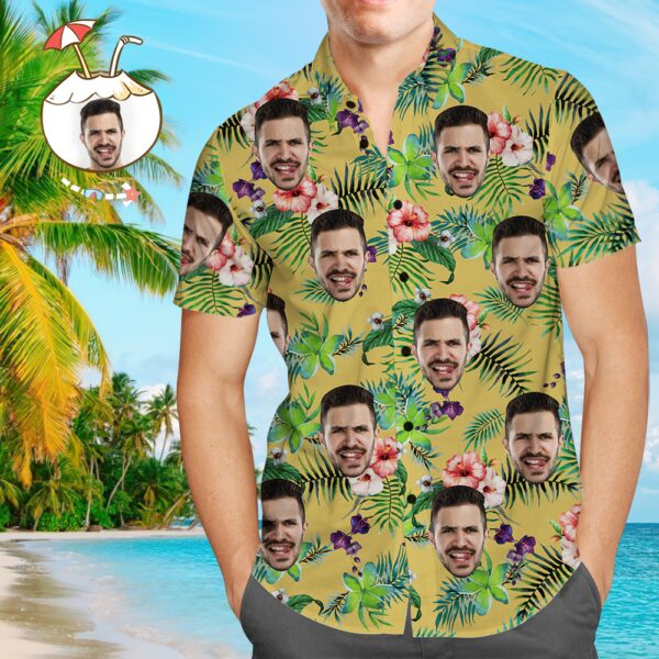 Custom Face On Shirt Hawaiian Shirt Beer and Cheers - Free Design 9to5vibe