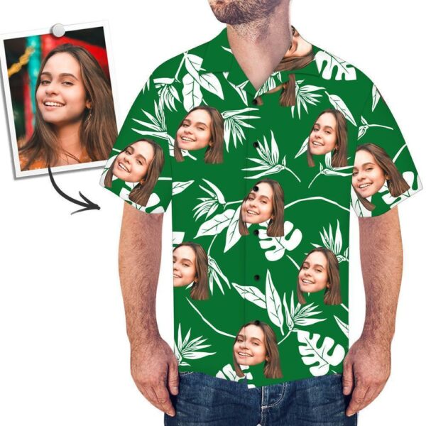 Custom Face On Shirt Hawaiian Shirt Coconut Tree  - Free Design 9to5vibe