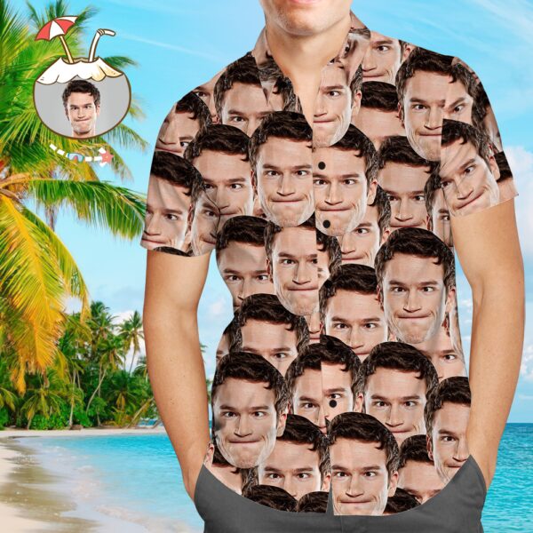 Custom Face On Shirt Hawaiian Shirt Leaves  - Free Design 9to5vibe