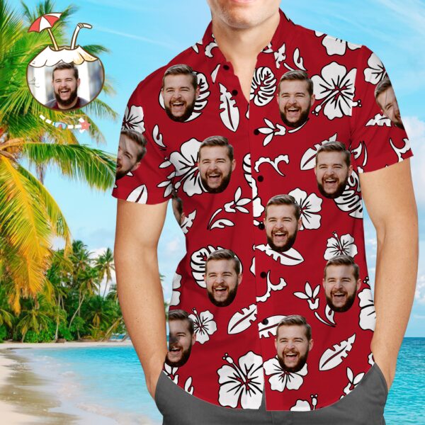 Custom Face On Shirt Hawaiian Shirt Lily Flowers - Free Design 9to5vibe