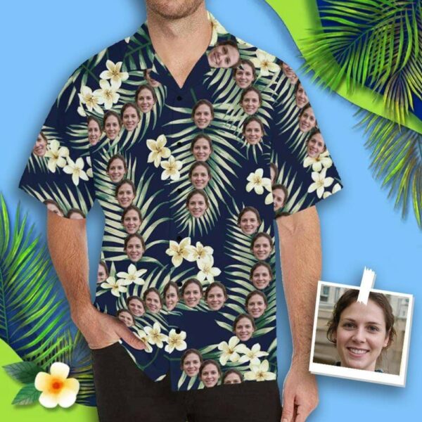 Custom Face Plants Men's All Over Print Hawaiian Shirt - Free Design 9to5vibe