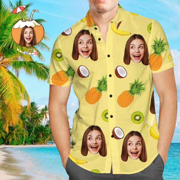 Custom Face Shirt Hawaiian Shirt Summer Photo Shirt - Free Design 9to5vibe