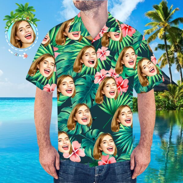 Custom Face Shirt Men S All Over Print Hawaiian Shirt - Free Design 9to5vibe