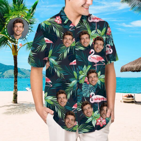 Custom Face Shirt Personalized Hawaiian Shirts With Faces Flamingo - Free Design 9to5vibe