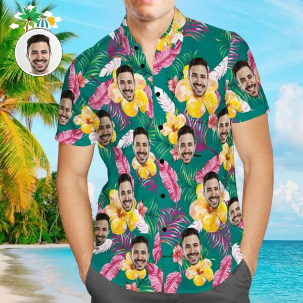 Custom Face Shirt Personalized Photo Men’S Hawaiian Shirt | For Men & Women | Adult | Hwp1049 - Free Design 9to5vibe