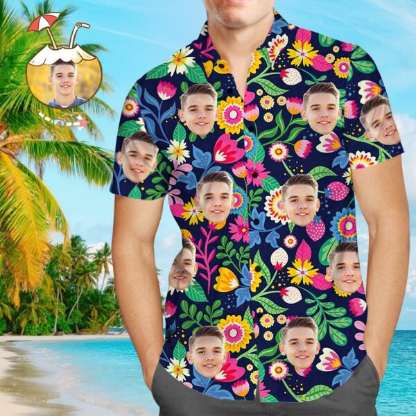 Custom Face Shirt Personalized Photo Men’S Hawaiian Shirt | For Men & Women | Adult | Hwp1052 - Free Design 9to5vibe