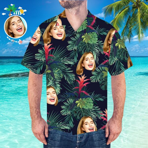 Father's Day Gifts Custom Face Shirt Men's Hawaiian Shirt | Unique Beach Shirt - Free Design 9to5vibe