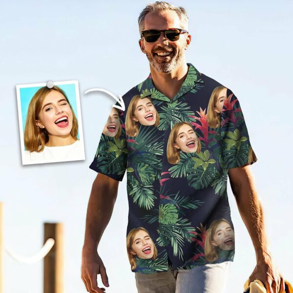 Gifts Custom Face Shirt Men's Hawaiian Shirt  - Free Design 9to5vibe