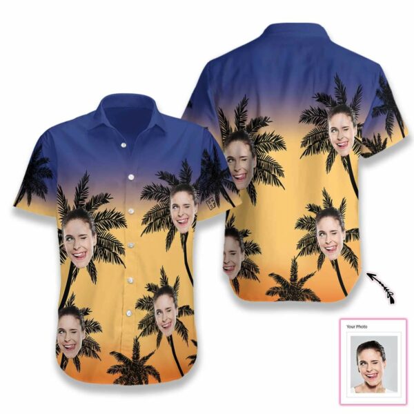 Personalized Custom Face Palm Tree Hawaiian Shirts  - Free Design 9to5vibe