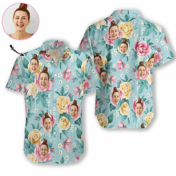 Personalized Funny Custom Face Hawaiian Shirts  - Free Design 9to5vibe